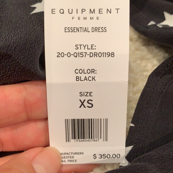 Equipment silk star black dress - Picture 7 of 7